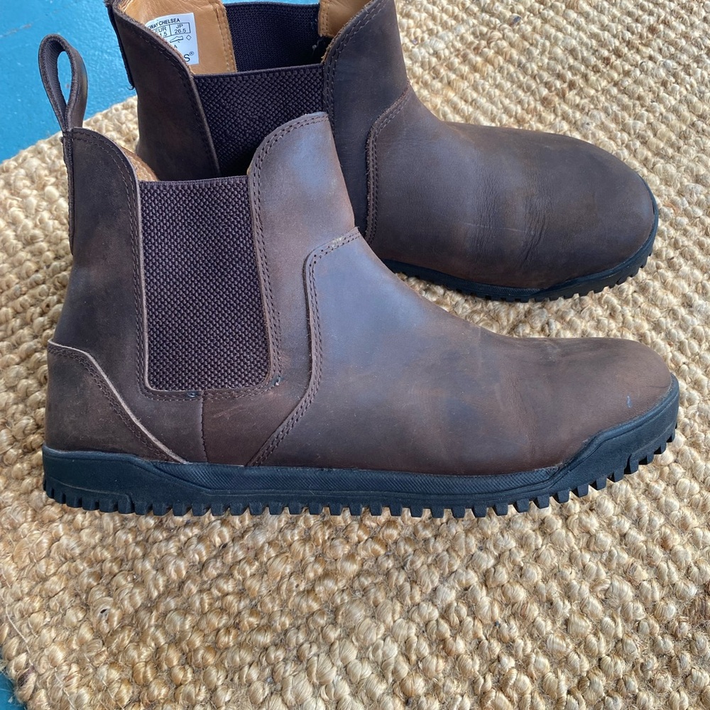 Xero Brown Leather Ridgeway Chelsea Boots